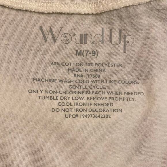 NWT “Together We Will Rise” Peace Sign Graphic Tee (7-9) - Picture 7 of 7